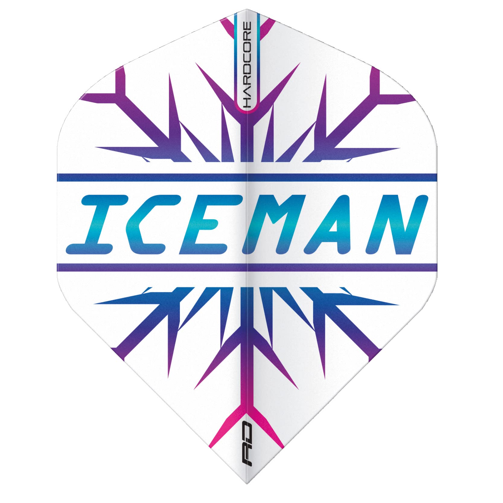 RED DRAGON Hardcore Gerwyn Price Rainbow Snowflake Dart Flights - 3 zestawy w opakowaniu (łącznie 9 lotów w rzutki)