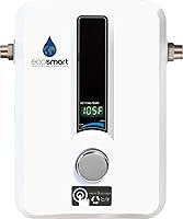 EcoSmart ECO 8 Tankless Electric Water Heater 8kW - Endless Hot Water for Shower & Sink, 240V Point-of-Use