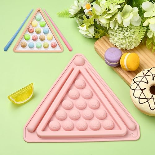 Miniatura 6 de UR URLIFEHALL 2 moldes de silicona para bolas, moldes de chocolate con forma deportiva para decoración de pasteles, jabón, gelatina, galletas