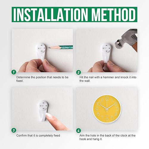 Miniatura 9 de Reloj de pared sin tictac, silencioso, moderno, simple, redondo, decoración, reloj de pared de cuarzo con esfera estereoscópica para el hogar,