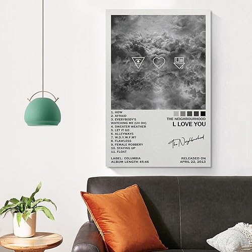 Miniatura 4 de Póster de The Neighborhood I Love You, póster de vinilo con música (25) lienzo decorativo para dormitorio, moderno, para el hogar, impresiones