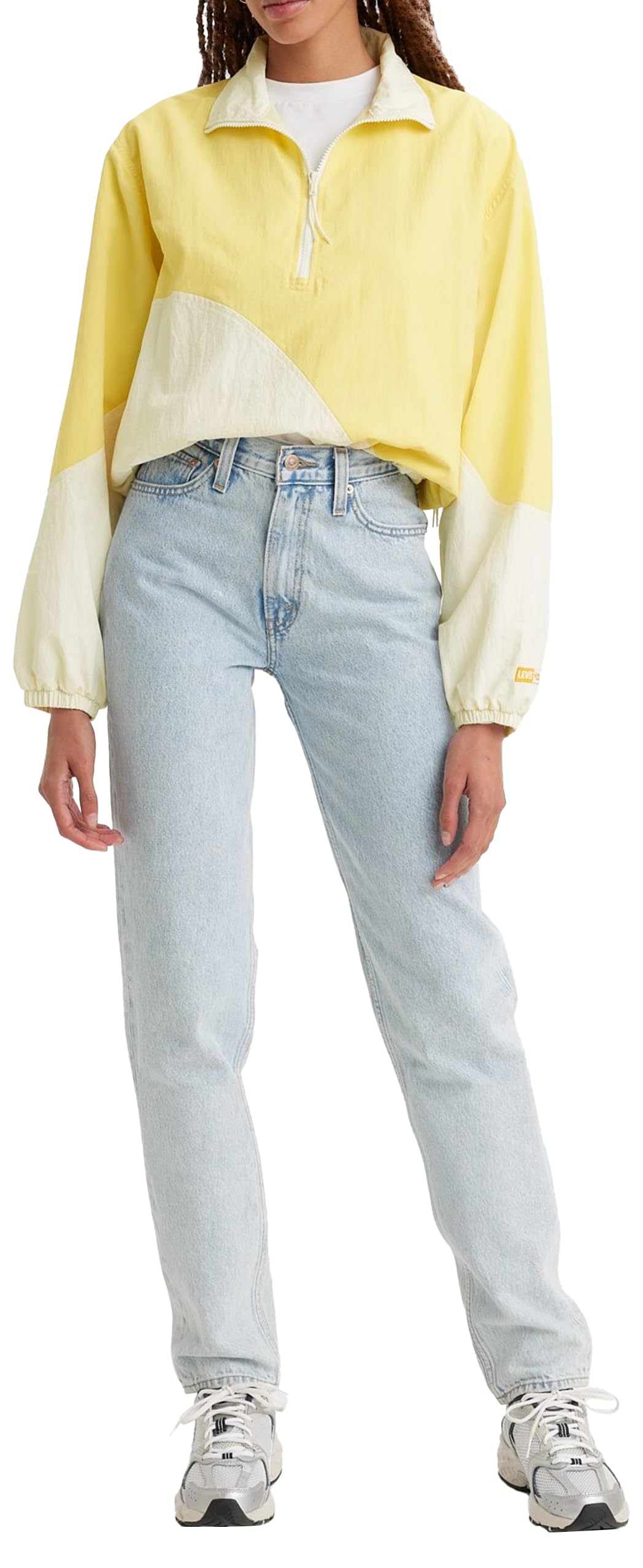 Levis Women's Mom Jean Dont Be Frayed Straight Leg Jeans Blue 31 L30