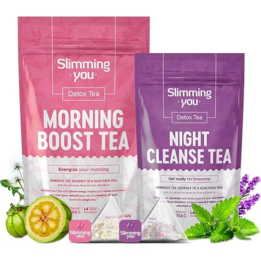 TAOISTEA Detox Tea 14 Day Herbal Tea, Detox Cleanse for Weight Loss, Colon Cleanse and Digestive Health- 1 Morning Boost Tea (14 Bags) & 1 Night Cleanse Tea (7 Bags) 2 TAOISTEA Detox Tea 14 Day Herbal Tea, Detox Cleanse for Weight Loss, Colon Cleanse and Digestive Health- 1 Morning Boost Tea (14 Bags) & 1 Night Cleanse Tea (7 Bags)
