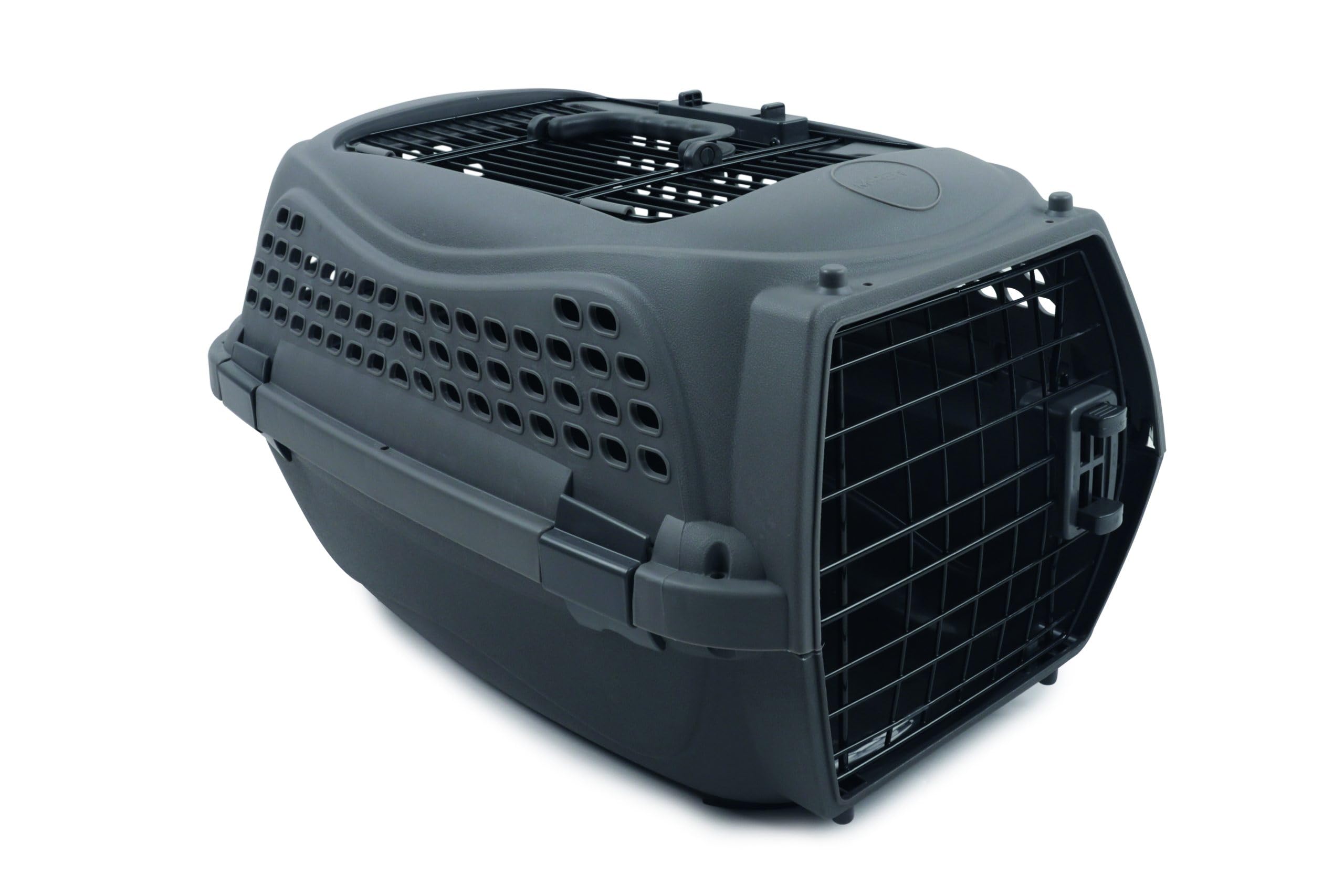 MPETS Transportbox Eco Giro S Katze Dunkelgrau Kunststoff