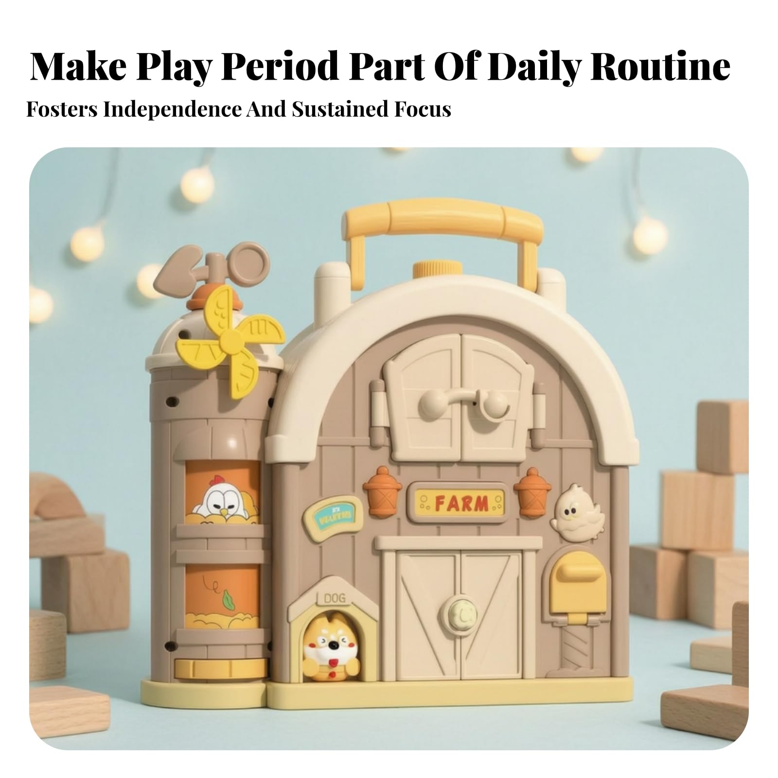 D'activités à Thème Agricole Éducatif Jeu D'éveil Éléments Interactifs Écran Livre D'activités pr s Enfants, Déplacement