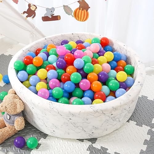 Miniatura 6 de STARBOLO Ball Pit Balls for Toddlers, Girls, Boys Ball Pit, BPA Free Crush Proof Plastic Toy Balls, Children's Pool Water Toys, Macaron Ocean Balls