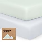 KeaBabies 2-Pack Organic Crib Sheets for Boys, Girls - 52x28 Fitted Crib Mattress Sheet Neutral, Breathable Jersey Cotton Cover for Baby Bed, Toddler Mattress, Soft & Cute Prints (Cove)