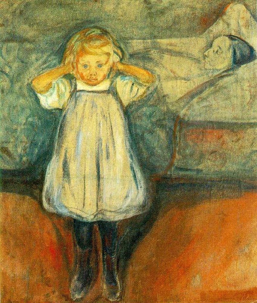 Amazon.co.jp: 死んだ母親の絵画 3 枚 1900 年エドヴァルド