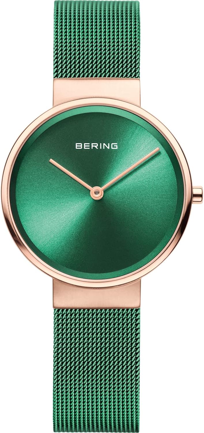 Bering Orologio da polso analogico al quarzo Classic Collection con cinturino in acciaio inox e vetro zaffiro Bering Orologio da polso analogico al quarzo Classic Collection con cinturino in acciaio inox e vetro zaffiro