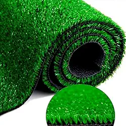 Tapete Grama Verde Sintético para Decoração Interna Externa com Proteção UV e Tratamento Antifúngico para Jardim Piscina Playground Muro Inglês