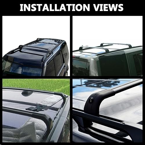 Miniatura 6 de ROKIOTOEX Barras transversales para portaequipajes de techo Discovery 3 LR3 2005-2009, Discovery 4 LR4 2010-2016, barras transversales para equipaje