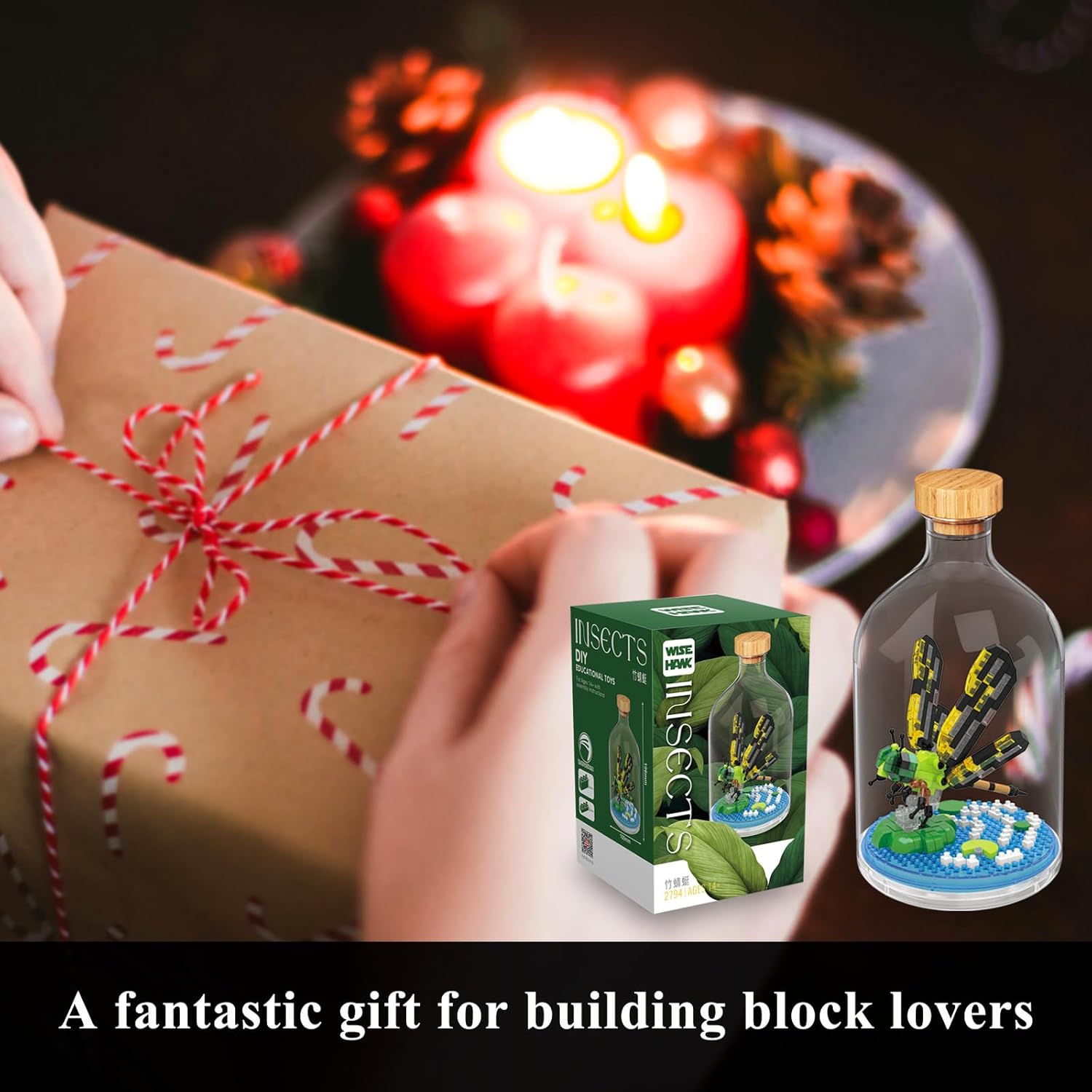 Creative Insect Friend Set,Adult Mini Animals Building Set,Party Favors Gift for Friends,Nature Lovers Office Home Decor Mini Bugs Building Block,New Year Birthday Gift for Family(Dragonfly) - Image 5