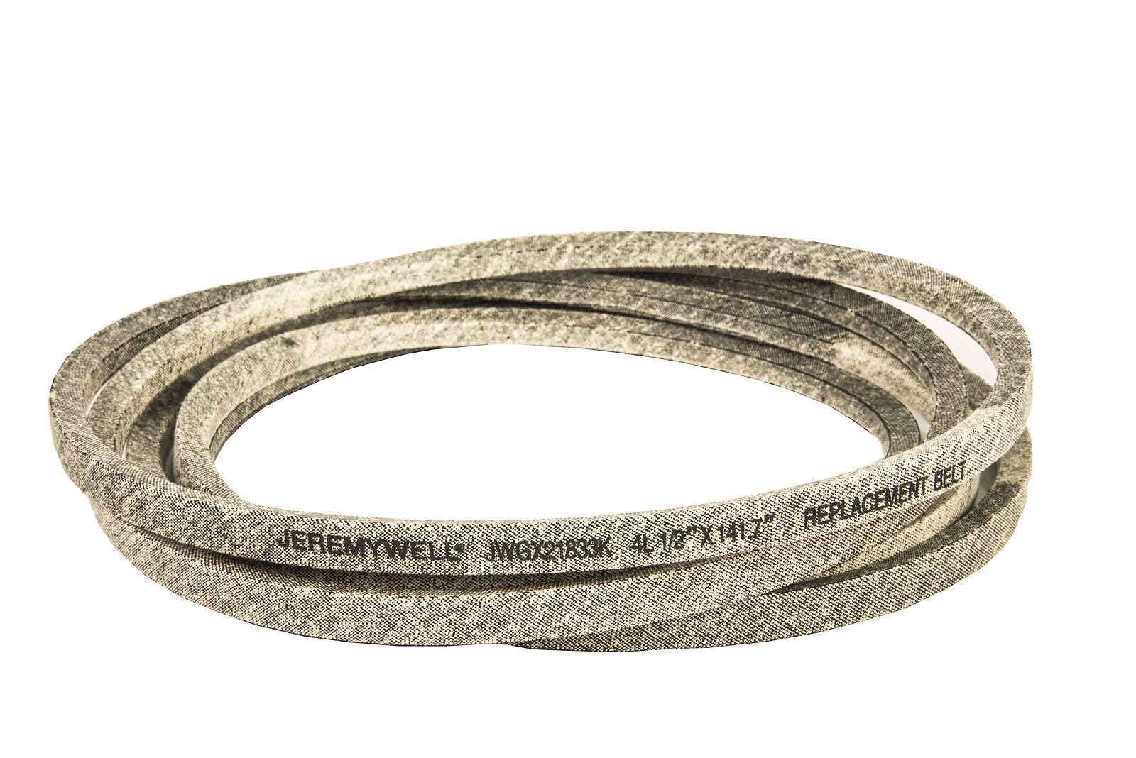 Jeremywell Mower Deck Kevlar Belt GX21833 fits John Deere GX20571 D140 D150 L120, Made with Kevlar, 1/2"x141"