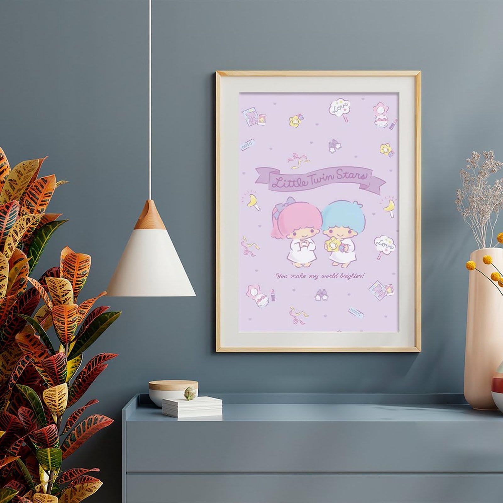 Amazon.co.jp: リトルツインスターズ キキララ ポスター 絵画