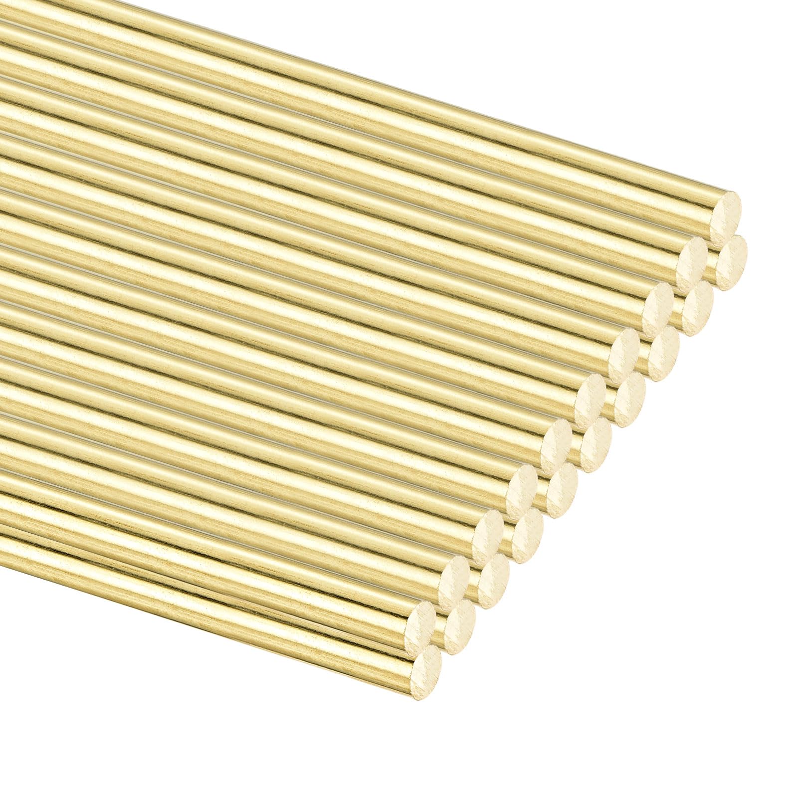 QUARKZMAN H65 Barra Ottone Tondo 1.2mm x 300mm, Aste Ottone Solida per Tornio RC Modello DIY