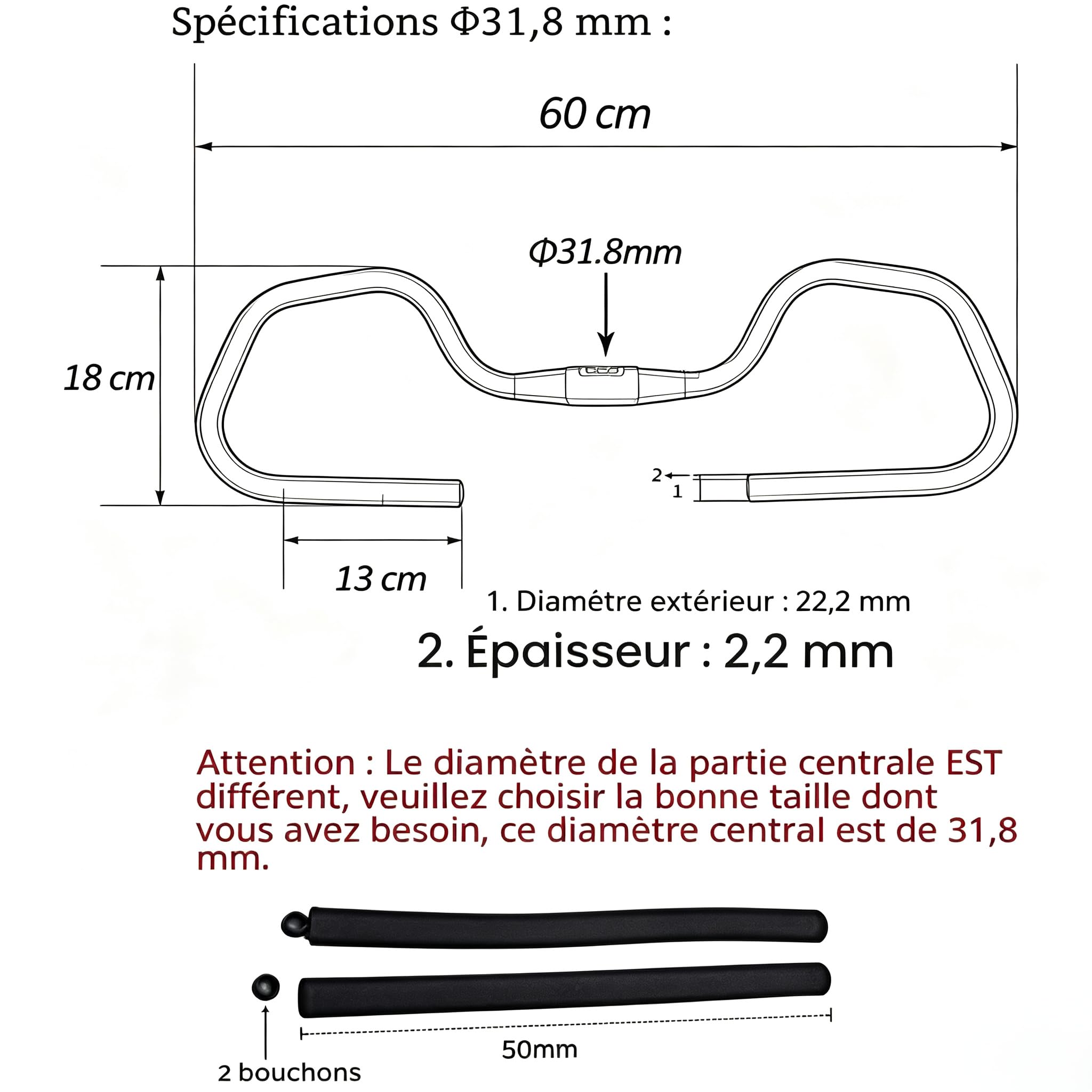 Adatto per manopole della bicicletta, rivestimento in schiuma per manubrio