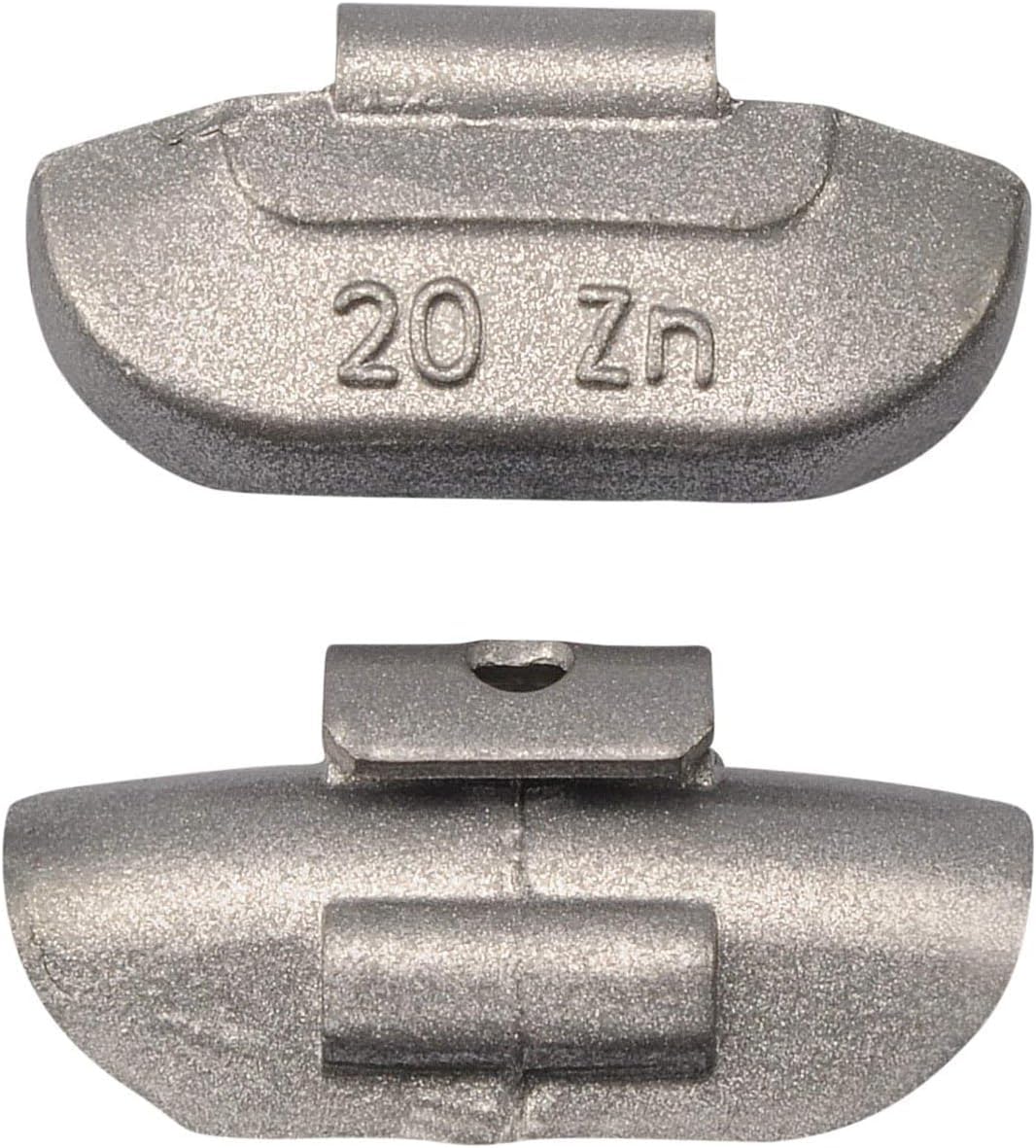 Pesi Equilibratura Ruote Assortimento per Cerchioni contrappesi universali per Cerchi in Ferro, Realizzati in Zinco Non Rivestiti per Cerchi in Ferro 100 Pezzi (5, Grammi)