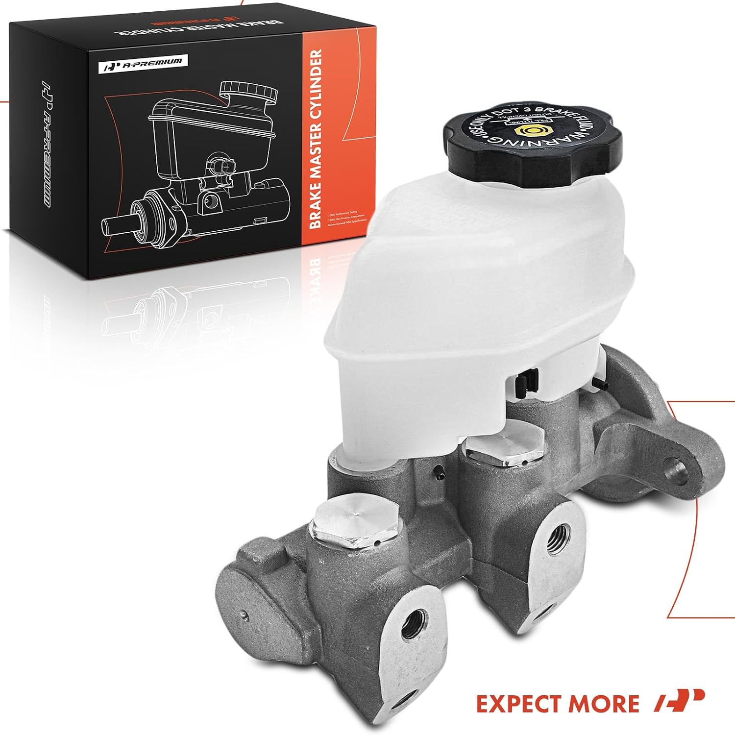 A-Premium Brake Master Cylinder with Reservoir Compatible with Buick, Chevrolet and Pontiac Vehicles - For Century 2003-2005, Regal 2003-2004, Impala 2000-2005, Monte Carlo 2003-2005, Grand Prix 2003