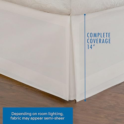 Miniatura 3 de Rodapié de popelina a medida para cama de Fresh Ideas, 14 pulgadas