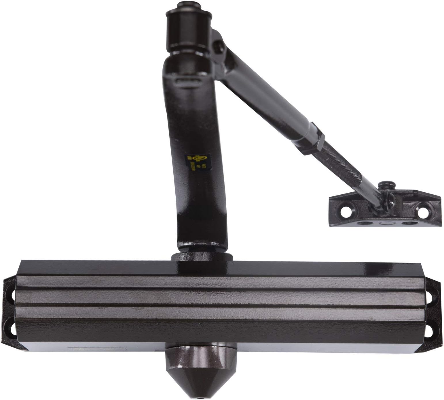 Medium/Heavy Duty Commercial Door Closer - INOX DC6126-DURO (US10B) Surface Mounted, Grade 1, Cast Aluminum - UL 3 Hour Fire Rated, Adjustable Size 2-6 for entrances/doorways/Aluminum storefronts