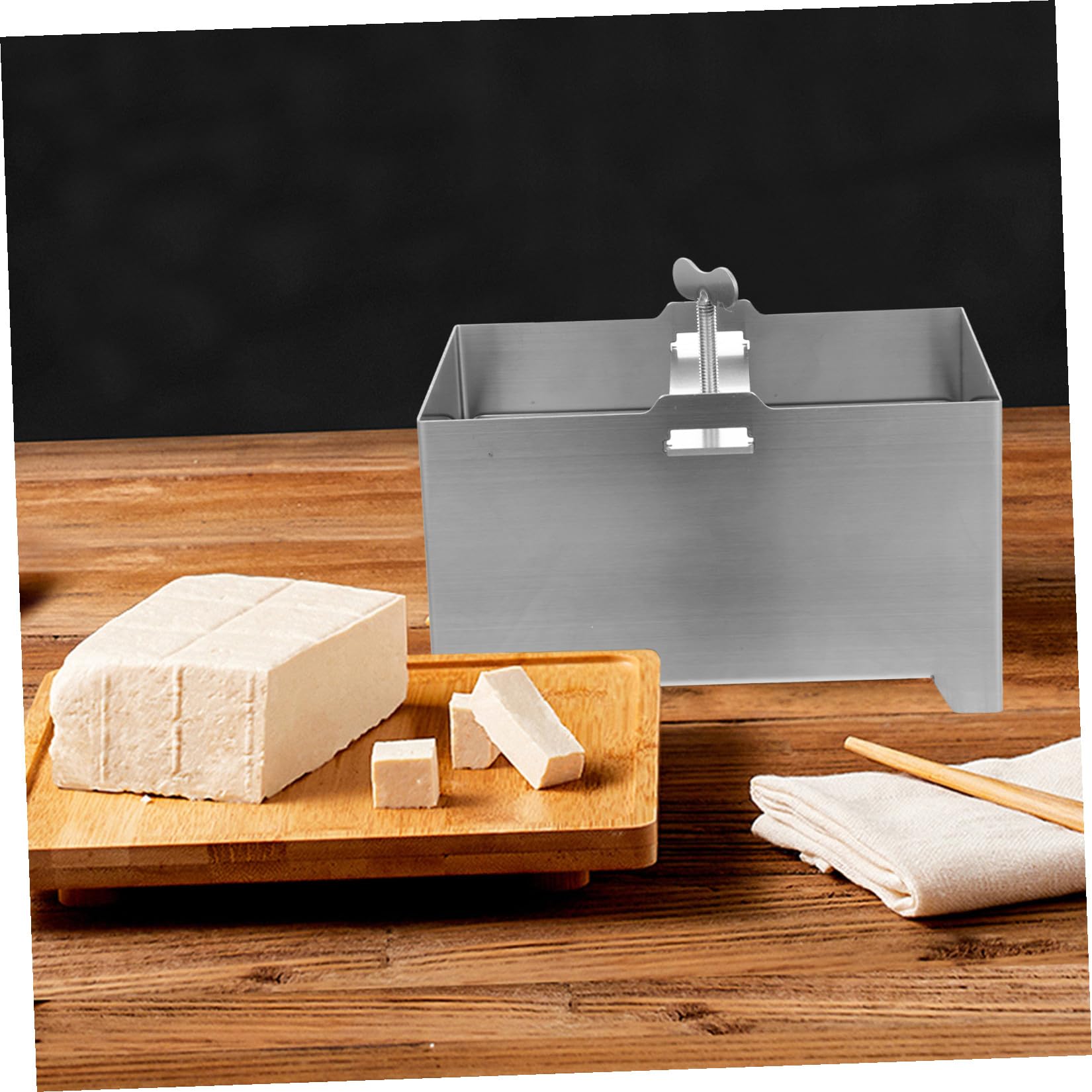 Angoily Praktische Käsepresse für Käseherstellung aus Edelstahl Glatte Tofu Pressform Einfache Reinigung und Tofu Herstellung zu Hause