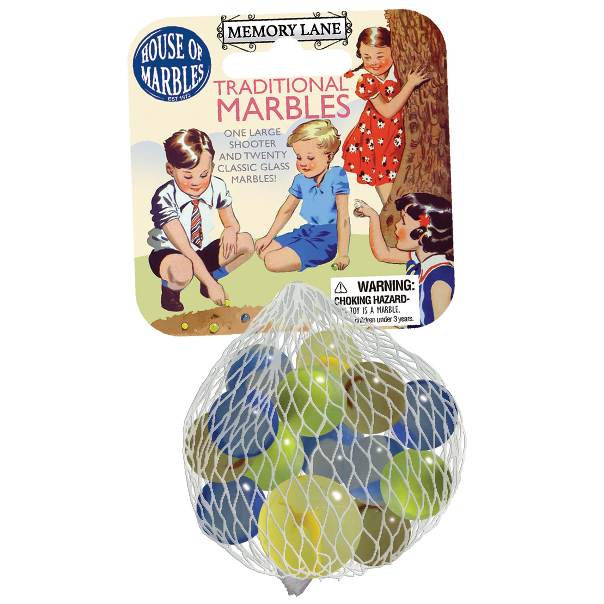 House of Marbles Traditional Net Bag of Marbles - Image 2