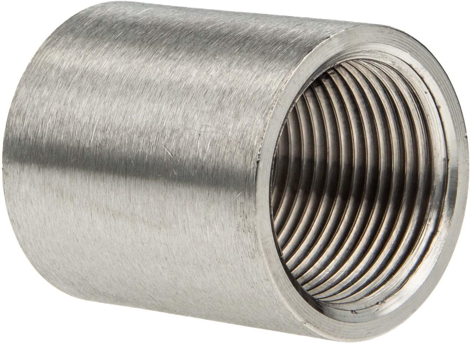 1/2-28 ID auf 5/8-24 OD Gewinde Adapter/Edelstahl Silber
