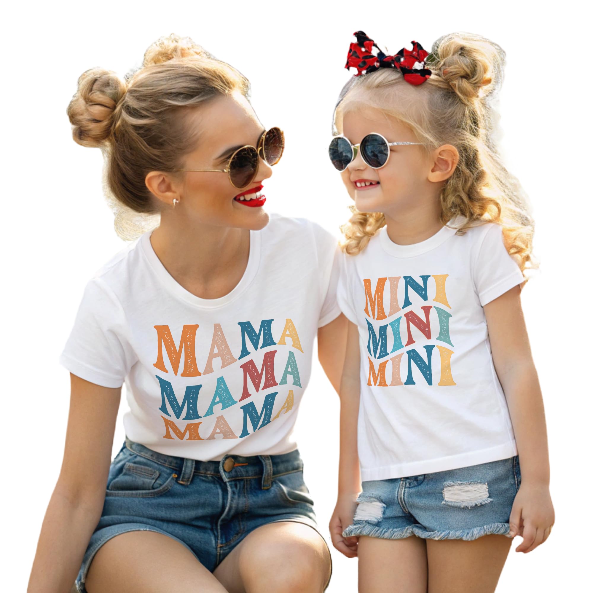 Mama Mini Set Shirt Retro Mama Shirt Mommy and me Shirt Matching Mommy and Me Shirt Mommy and