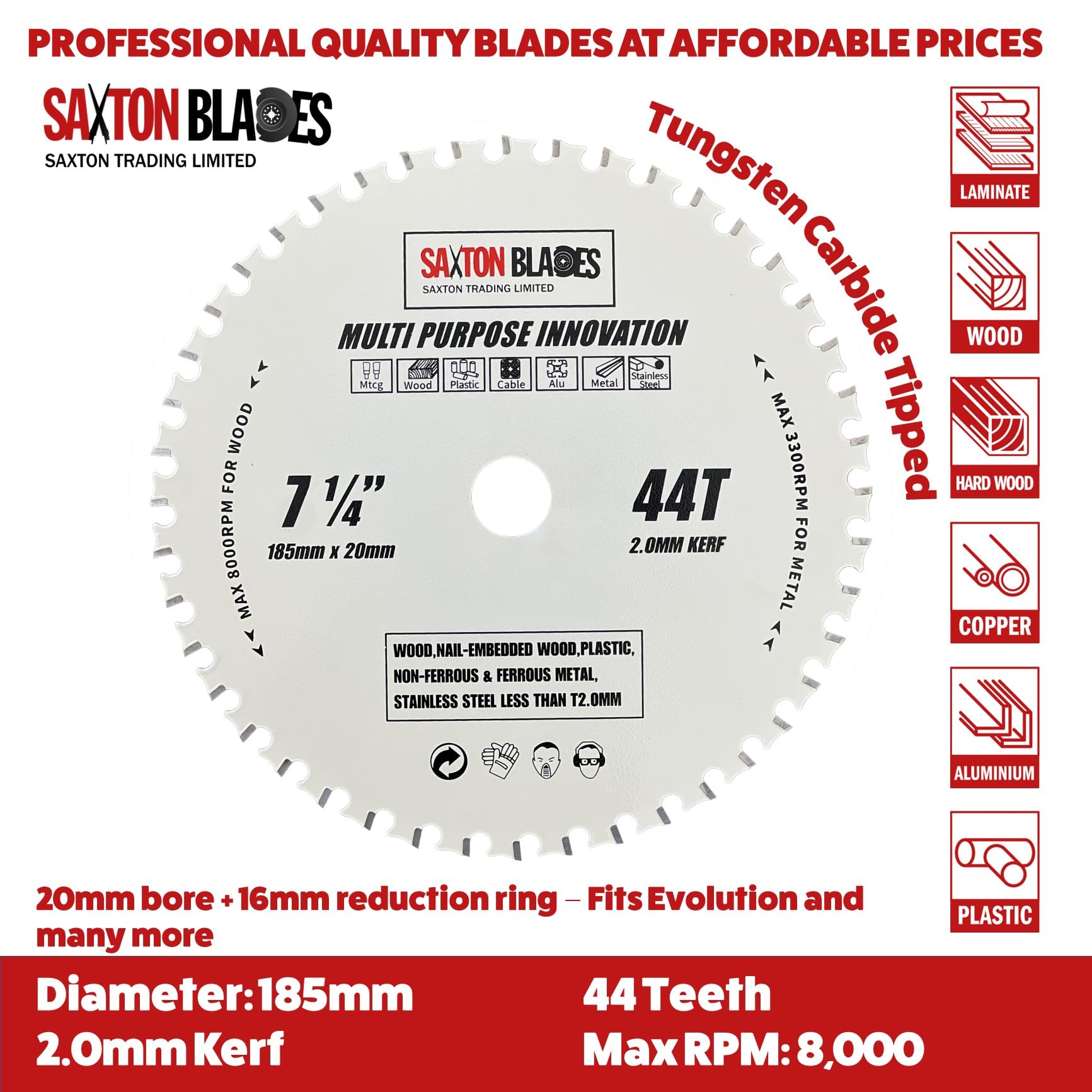 Anelli Di Riduzione Per Lame Sega Circolare - 3 Pezzi (30mm X 20mm) | In Acciaio Per Adattatore Foro - Foto 5