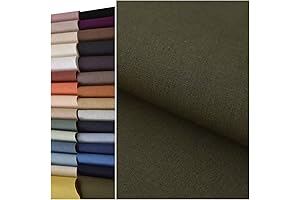 COTTONVILL Linen Blend Solid Bio Washing Suiting Fabric