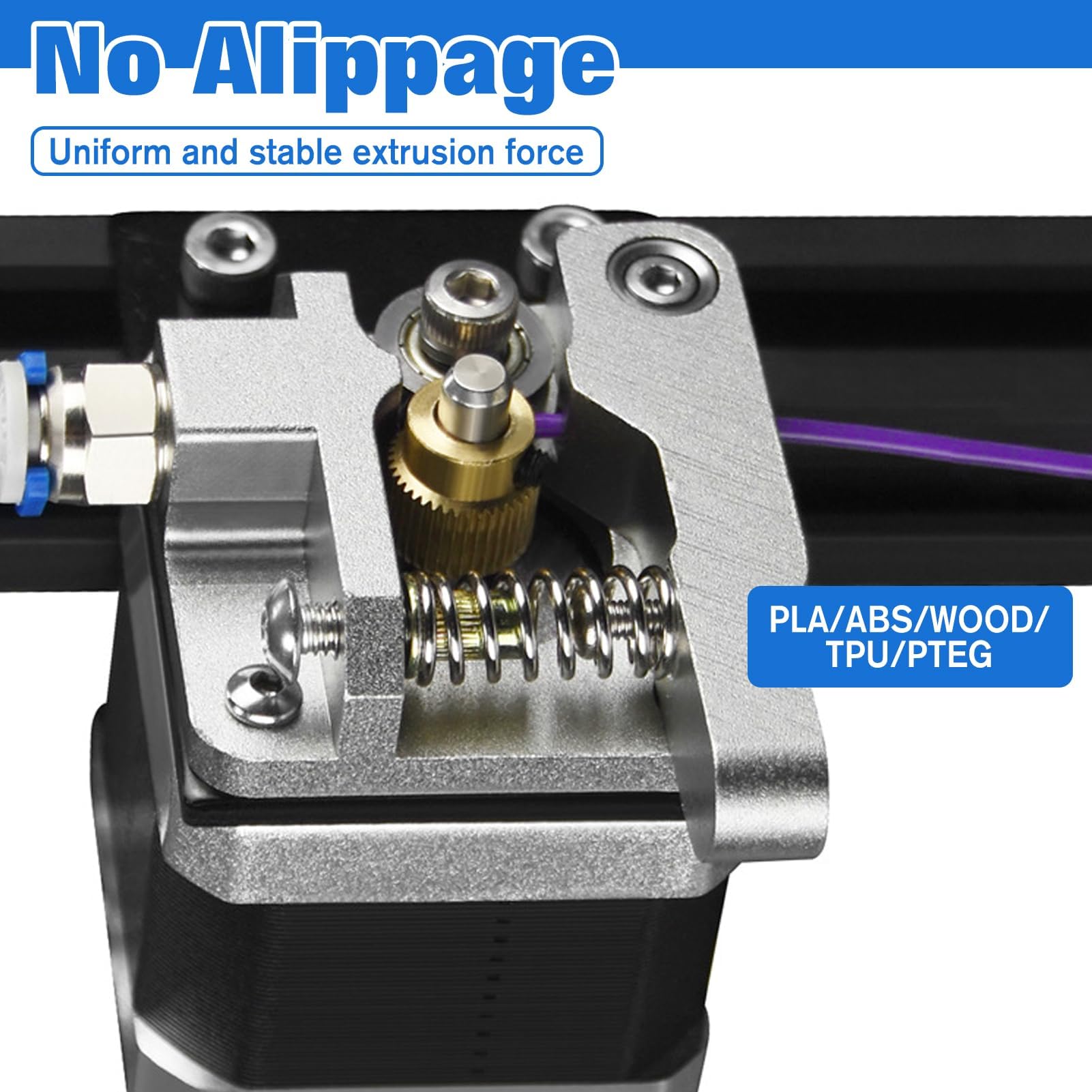 LEONTOOL Oficjalny zestaw wytłaczarki do drukarki 3D, ulepszona wytłaczarka Ender 3, aluminiowy podajnik napędu 1,75 mm, wytłaczarka do drukarek 3D Creality Ender 3, Ender 5, CR-10 Series