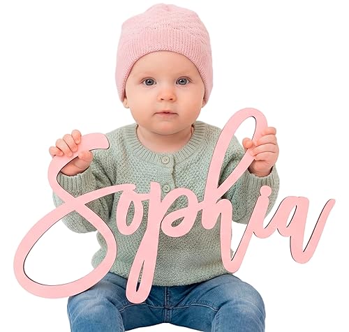Wooden Name Signs for Nursery Custom Baby Name Sign for