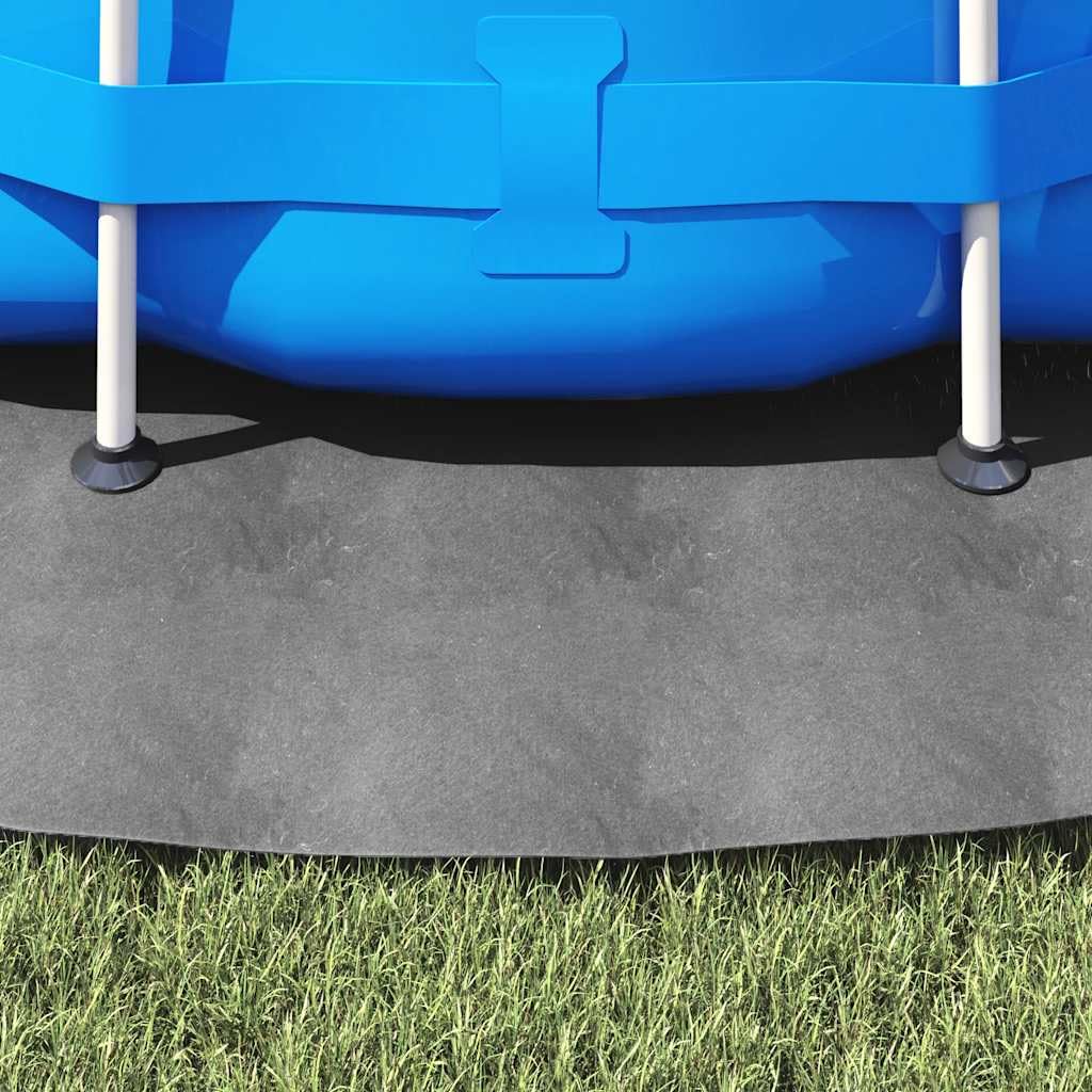 Genérico Tapiz de Suelo Piscina geotextil de poliéster Gris Claro Ø306cm,Piscina y SPA,Accesorios para Piscinas y SPA,Cubiertas para Piscina,94224