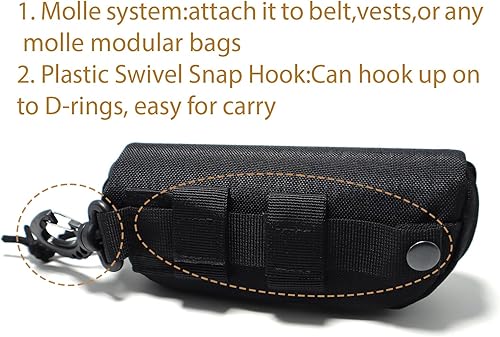 Miniatura 3 de Tactical Molle Glasses Case Tactical Eyeglasses Case Shockproof Sunglasses Carrying Protective Box with Clip