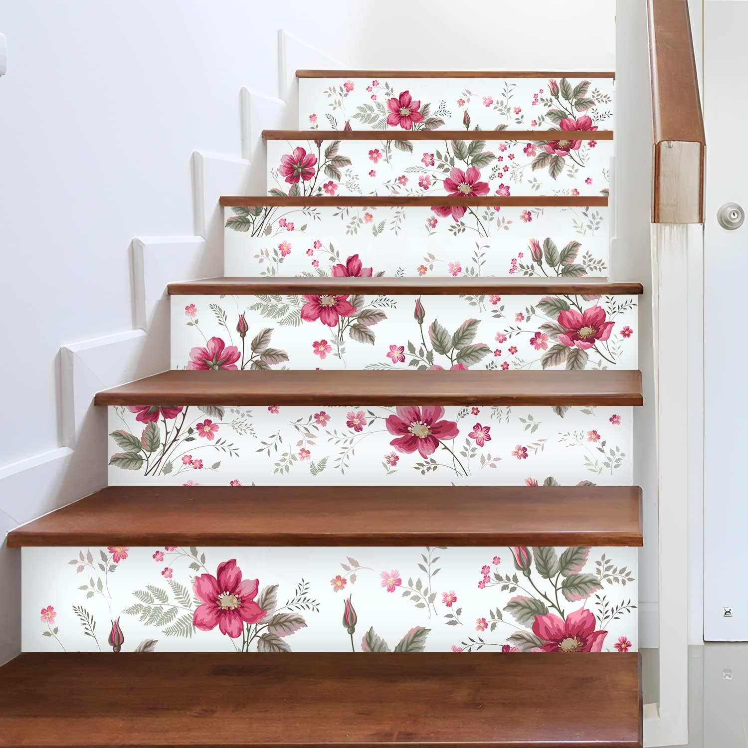 Amazon.com: Alwayspon 12 Strips Peel&Stick Stair Riser Sticker ...