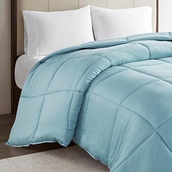 Madison Park Winfield Down Alternative Comforter Cotton, Twin/Twin XL, Teal
