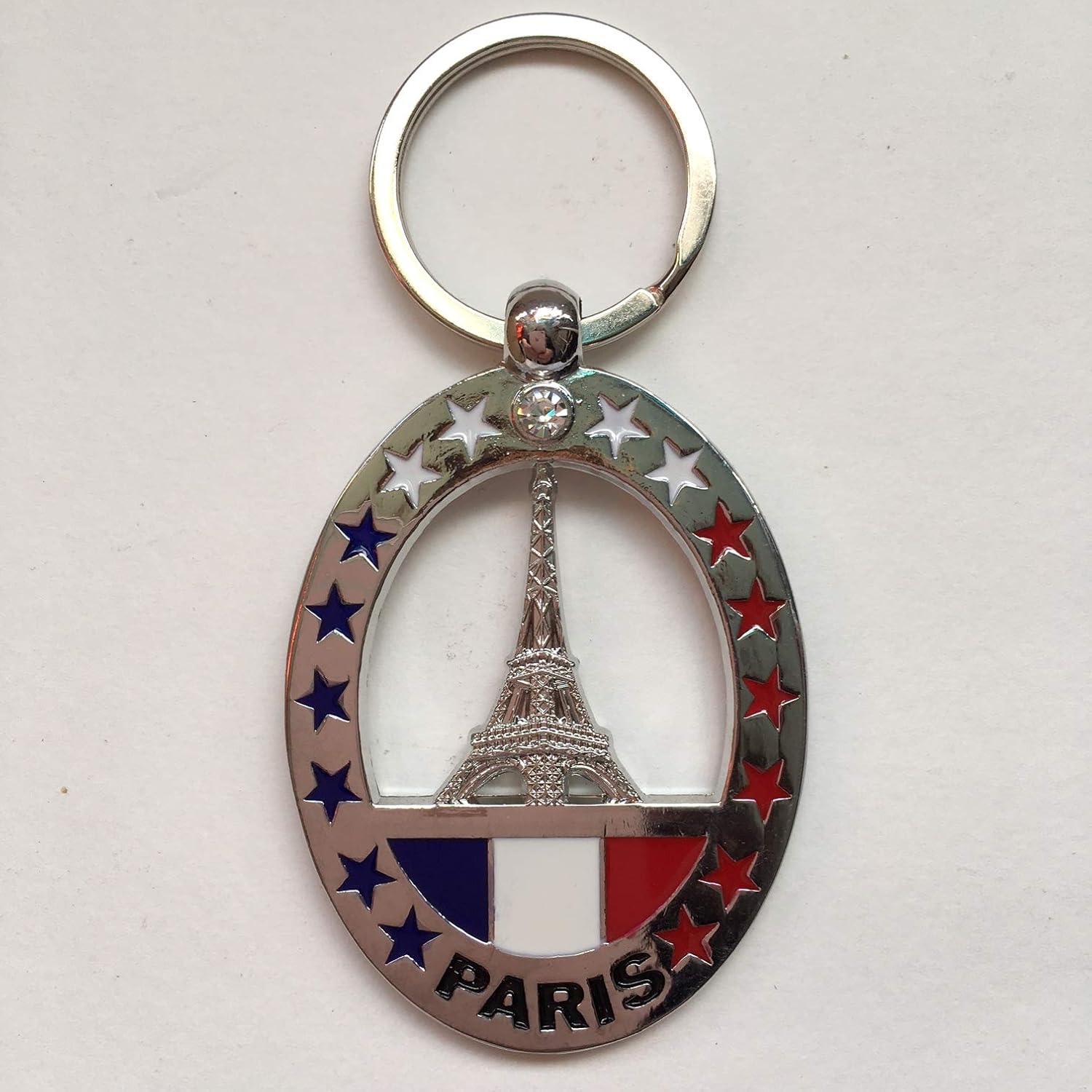 Paris Eiffel Tower key ring in metal Eiffel Tower model