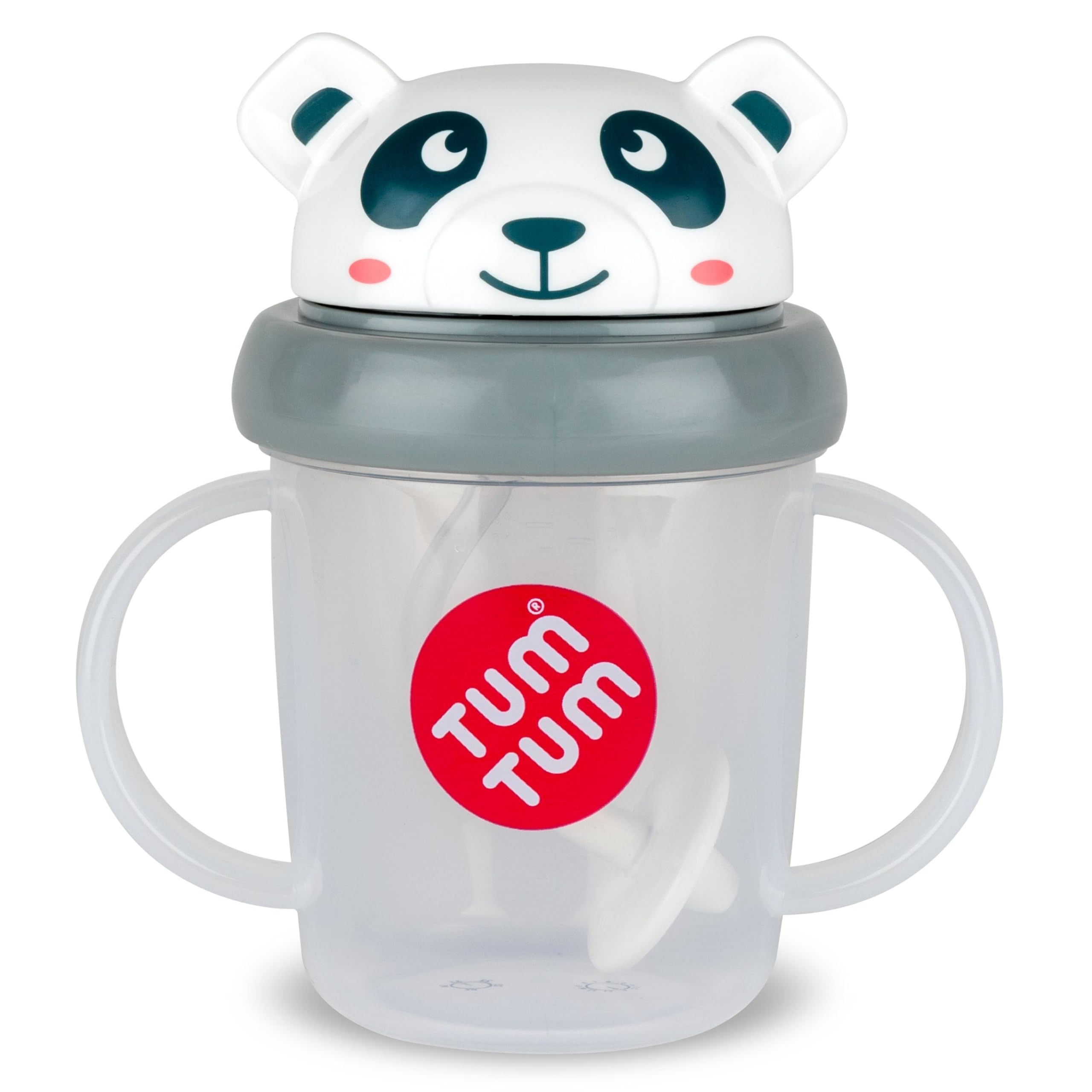 TUM TUM Tippy Up Free Flow Sippy Cup (No Valve), Sippy Cup for Toddlers, BPA Free (Pip Panda 200ml)