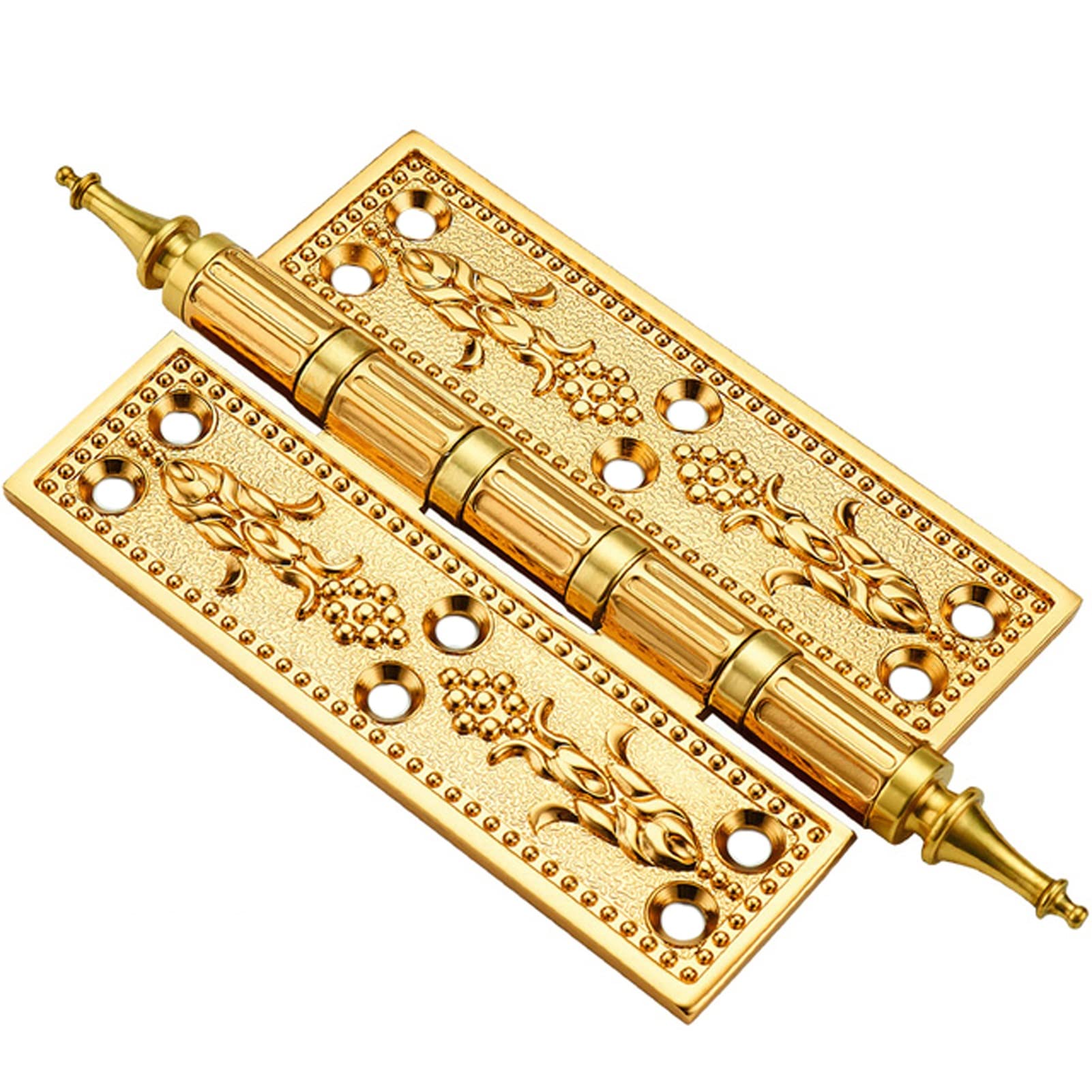 Shundeed A 1Pc 5Inch European Hinge, Gate Room Door Copper Hinge Brass Hings Thick Retro Ntique Cabinet Door Neoclassical(A)