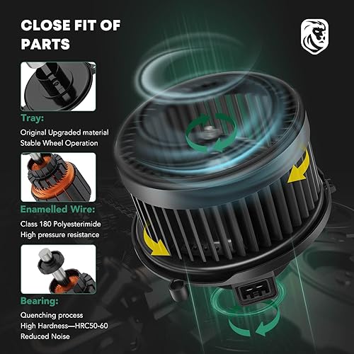 Miniatura 5 de Motor del ventilador del calentador de AC con montaje de jaula de ventilador de repuesto para Chevrolet Equinox 2006-2016, Captiva Sport 2012-2015,