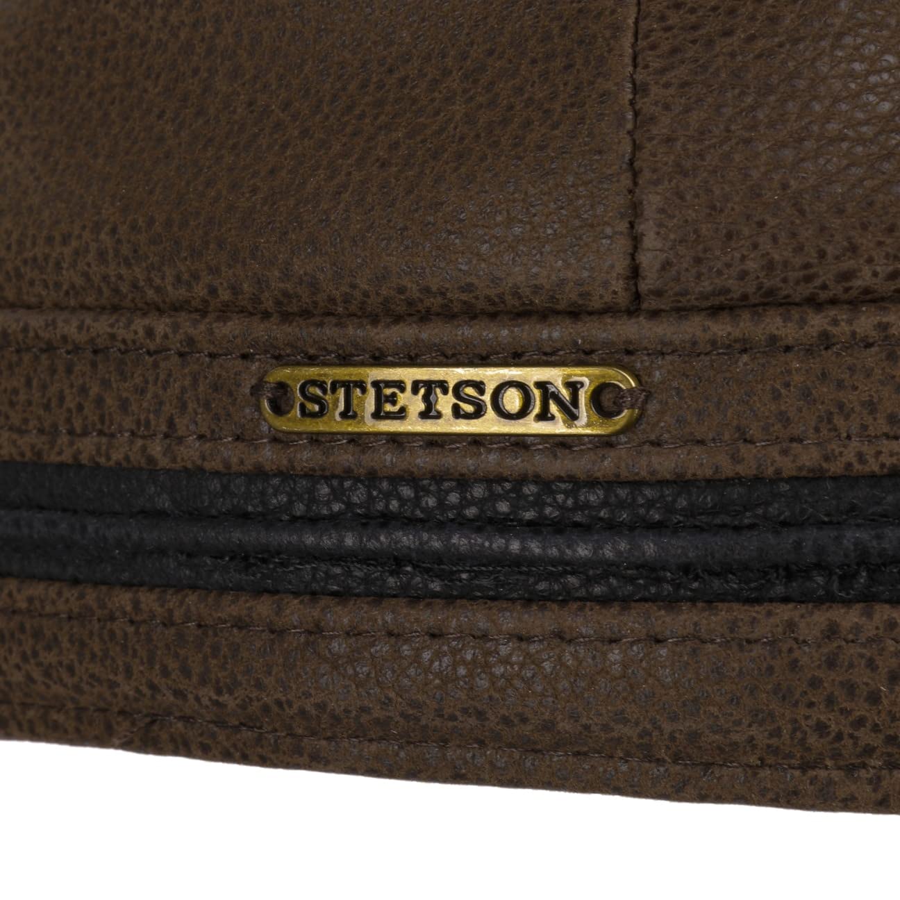 Stetson Byers Leather CapMężczyźni - czapka z daszkiem na zime ear flap cap baseball Zamknięte tyłu, daszkiem, nausznikami, podszewką Zima jesień-zima