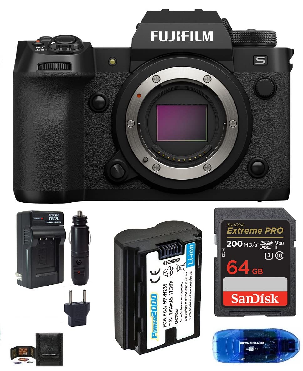 Amazon.com : Fujifilm X-H2S Mirrorless Digital Camera Body Bundle