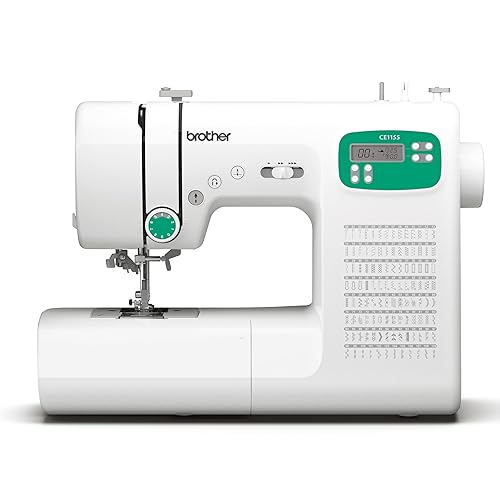 Brother CE1155 Computerized Sewing Machine, 110 Built-in Stitches, LCD Display,