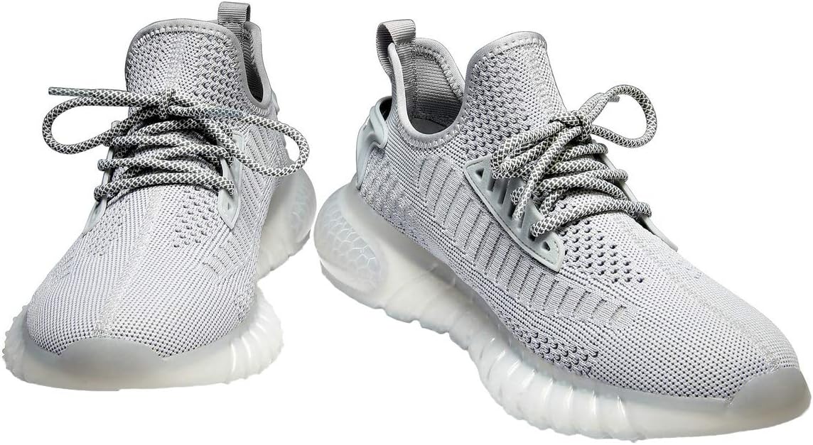SUOKENI Women's Fashion Sneaker Breathable Running Shoes Lightweight Walking Shoes LightGray,Size:US 11/EU 42