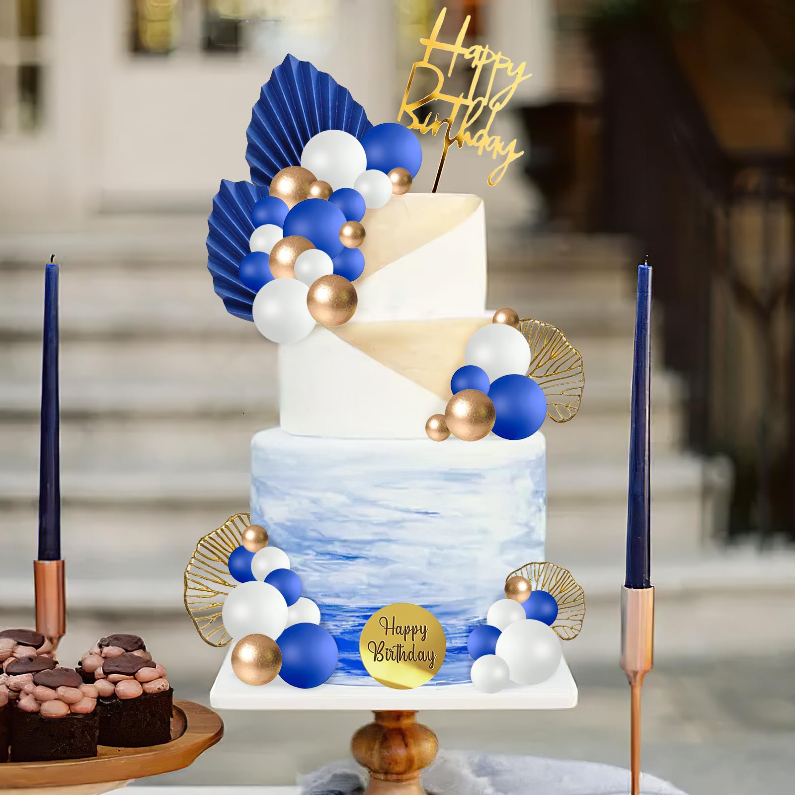 Happy Birthday 29 1 taarttopper - enkelzijdige gouden glitter 29 1 middelvinger taarttopper, 30 verjaardagsfeestdecoratiebenodigdheden, dertig jaar oude verjaardag Pohto rekwisieten (goud) (goud