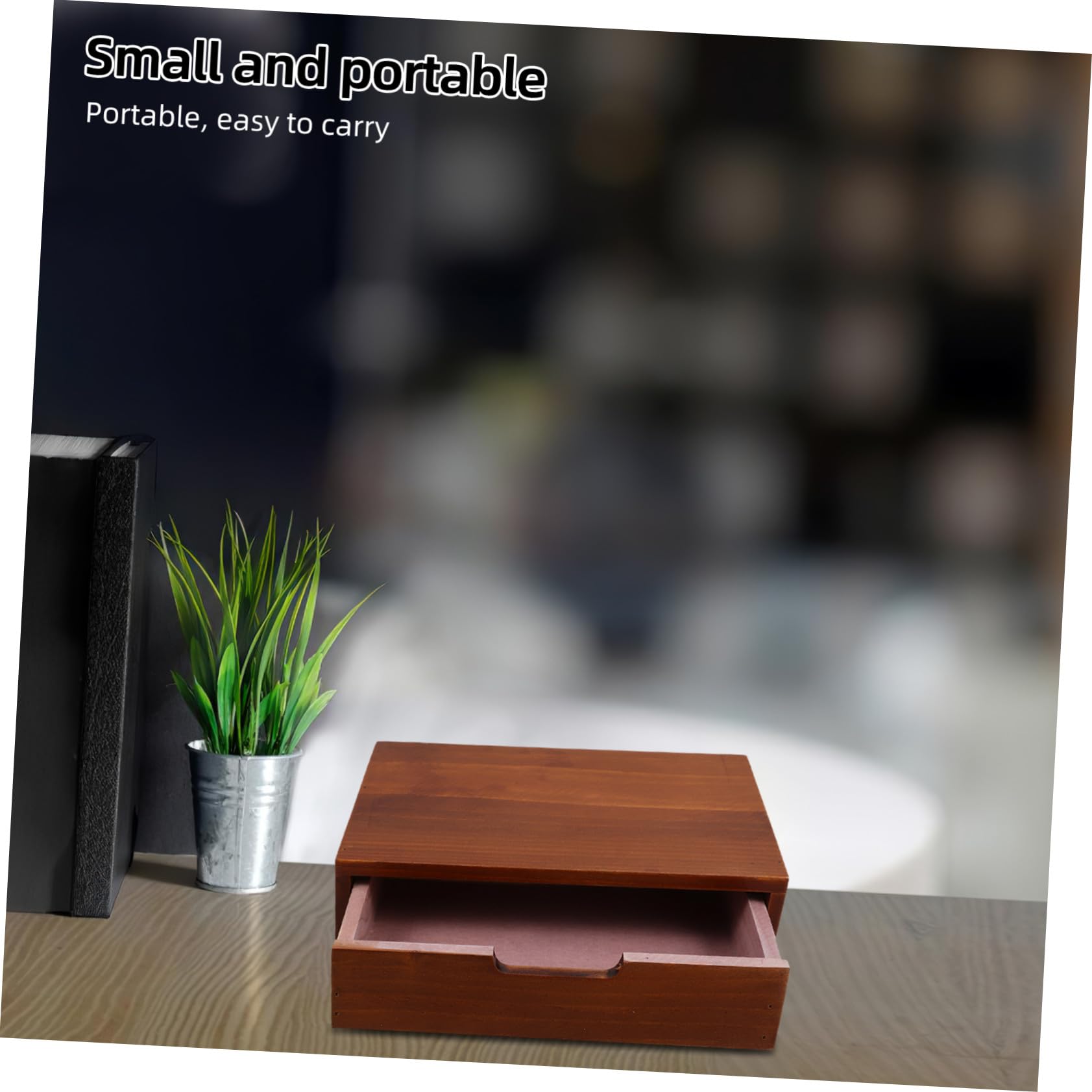 Organizzatore da Scrivania Struttura Robusta e Versatile Cassetti in Legno Vintage per Cucina e Camera