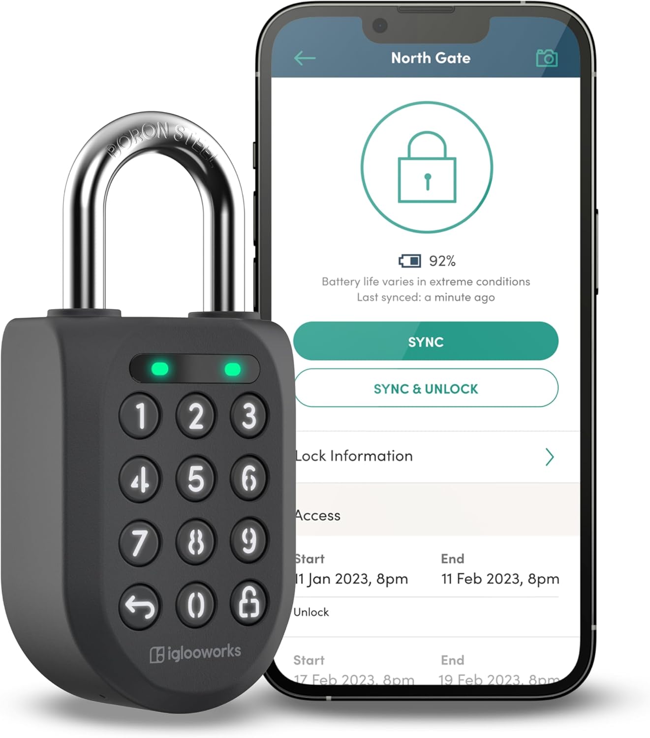 igloohome New Rugged Outdoor Smart Padlock 2E (SP2E) – Manage Access Remotely with Mobile App (iOS/Android) & Dashboard – No WiFi Needed, CEN-3, IK-09 Certified, IP68 Waterproof & 2-yr Warranty igloohome New Rugged Outdoor Smart Padlock 2E (SP2E) – Manage Access Remotely with Mobile App (iOS/Android) & Dashboard – No WiFi Needed, CEN-3, IK-09 Certified, IP68 Waterproof & 2-yr Warranty