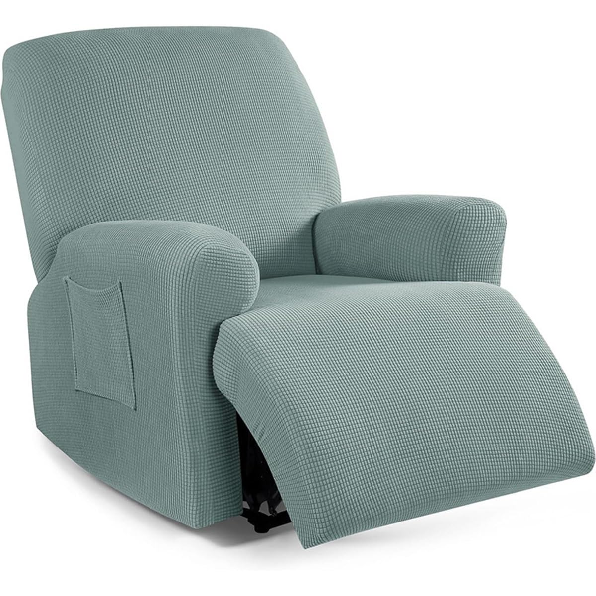 Funda de Sillón Relax Reclinable Elástica 1/2/3 Plaza , Jacquard Funda Reclinable 4/6/8 Piezas con Bolsillos Laterales, Antideslizante Extraíbles y Lavables Fundas Reclinable Protector ( Color : #4 ,