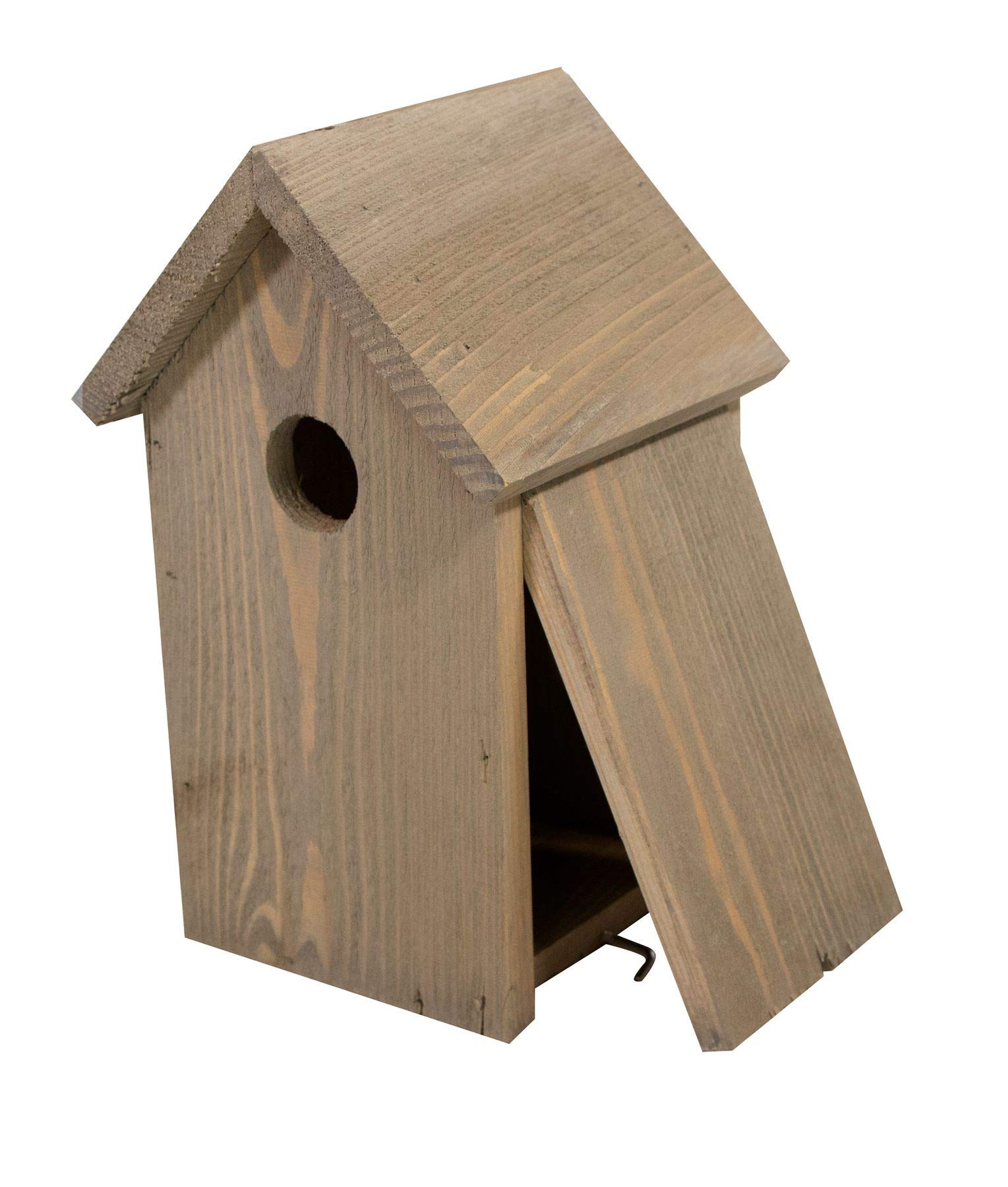 mgc24 Lot de 5 nichoirs en bois résistant aux intempéries pour oiseaux sauvages 15,5 x 14 x 25 cm Marron