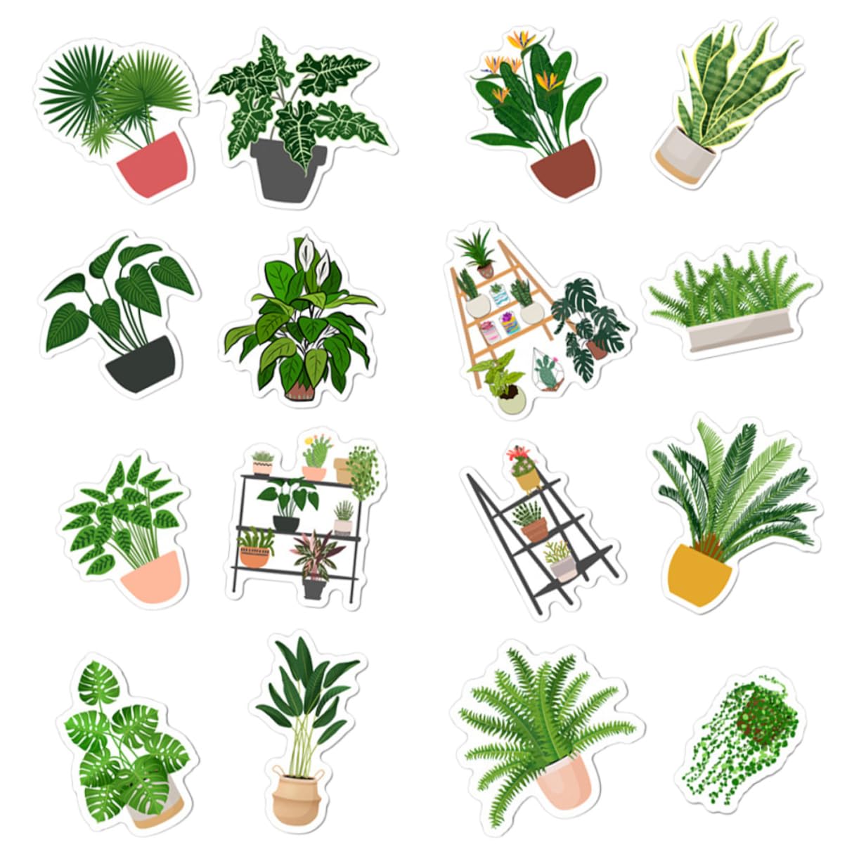 HANABASS 3 Ensembles Magnets Décoratifs pour Réfrigérateur Forme De Plantes Autocollants De Bonsai pour Décoration De Cuisine Et Murale Aimants Magnétiques Pratiques Et 32 Pièces * 3